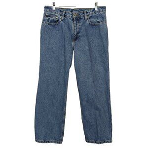 Polo Ralph‎ Lauren Jeans Women's sz 8 Vintage 1990s Cropped Saturday Flag